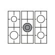 Gasherd - Dolce Vita 90 cm (Bordeauxrot/Messing) 