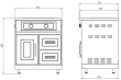 Inox Range - Modul med sidebrenner