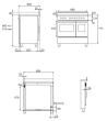 Heritage 90 cm (2 ovne) (Sort) Gas