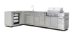 (Outlet) - Inox Range - Module met zijbrander 