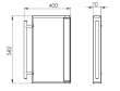 Stainless Collection - Avtakbart sidebord med håndtak (Rustfritt) 