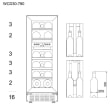 Vinkøleskab til indbygning - WineCave 780 30D Stainless