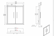 Folkunga - Built-in - Dubbel inbouw deurtje - Small