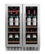 (B-Vare) - Innbyggbart vinskap Presentasjonhylle - WineCave 60D2 Stainless