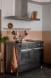 Professional - Induktionskomfur med stegeplade 120 cm (2 ovne) (Rustfri)