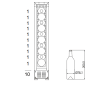 Unterbau-Weinkühlschrank - WineCave 700 15S Anthracite Black