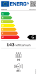 Integrerbar vinkyl - WineKeeper 49D Fullglass Black 