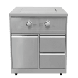 (Outlet) - Inox Range - Module met zijbrander 