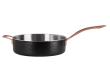  Traktørpanne med lokk 28 cm - Svart