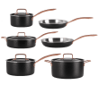6-osainen keittoastiasetti - Musta