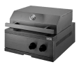 Nordic Line - Integrierbarer Gasgrill (2 Brenner) Schwarz