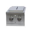 Built-in - Einbau-Seitenbrenner mit zwei Platten
