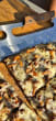 Pizzaskärare i Mezzaluna-stil - 35 cm