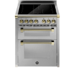 Ascot - Combi-Steam - Induktionsspis 70 cm (2 ugnar) (Rostfri/Mässing)