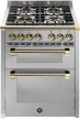 Ascot - Combi-Steam - Gasspis 70 cm (2 ugnar) (Rostfri/Mässing)