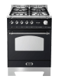 Dolce Vita - Gas Range Cooker 60 cm (1 gas oven) (Black/Chrome)