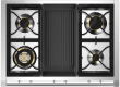  Ascot - Combi-steam - Gasskomfyr 100 cm (2 ovner) (Antracite/Chrome) + BBQ