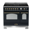 Dolce Vita - Ceramic Range cooker - 90 cm (2 ovens) (Black/Brassed)