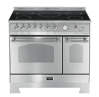 Dolce Vita - Induktionsherd 90 cm (2 Backöfen) (Edelstahl/Chrom) 