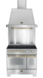 Dolce Vita - Induction Range Cooker 90 cm (2 ovens) (Stainless/Brassed) 