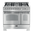 Dolce Vita - Dual Fuel Range Cooker 90 cm (2 ovens) (Stainless/Chrome)