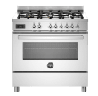 Professional - Gasspis 90 cm (1 ugn) (Rostfri) 