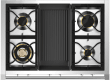 Genesi - Combi-steam - Gasskomfyr 90 cm (1 ovn) (Nero) + BBQ