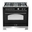 Dolce Vita - Dual Fuel Range Cooker 90 cm (1 oven) (Black/Chrome) 