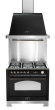 Dolce Vita - Gas Range Cooker 90 cm (1 gas oven) (Black/Bronze) 
