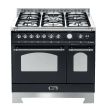 Dolce Vita - Dual Fuel Range Cooker 90 cm (2 ovens) (Black/Chrome)