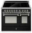 Ascot - Combi-steam - Induksjonskomfyr 100 cm (2 ovner) (Nero/Chrome)
