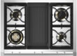  Ascot - Combi-steam - Gasskomfyr 100 cm (2 ovner) (Nero/Brass) + BBQ