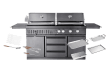 Black Collection - Vapaasti seisova kaasugrilli ja hiiligrilli - Mukana tarvikepaketti