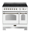 Dolce Vita - Induction Range Cooker 90 cm (2 ovens) (Pearl white/Bronze) 