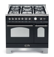 Piano de cuisson - Dolce Vita 90 cm (2 fours) (Noir/Chrome) Gaz