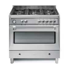 Herd - Royal 90 cm (1 Backofen) (Edelstahl/Chrom) Gas