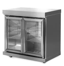 Stainless Collection - Modul mit Doppeltür-Kühlschrank 