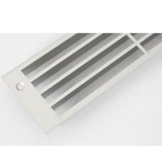 Ventilasjonsgitter - Aluminium sølvfarget design (570 x 57 mm)