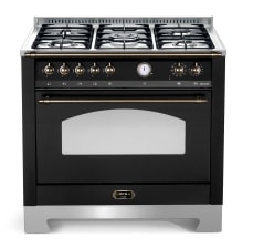 Range cooker - Dolce Vita 90 cm (1 oven) (Black/Bronze) Gas