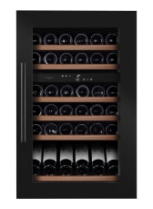 Integroitava viinikaappi - WineKeeper 49D Fullglass Black 