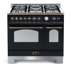 Piano de cuisson - Dolce Vita 90 cm (2 fours) (Noir/Bronze) Gaz