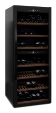 Fristående vinkyl - WineExpert 126 Fullglass Black 