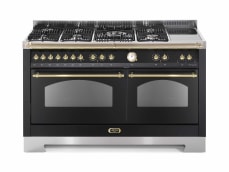 Piano de cuisson - Dolce Vita 150 cm (2 fours) (Noir/Laiton) Gaz