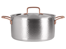 Schmortopf mit Deckel 24 cm / 5,65 Liter – Edelstahl