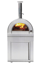 Stainless Collection - Moduuli puilla lämpiävä pizzauuni - Naples