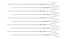 Flache Grillspieße „Paddle Skewers” - 10 Stk. mit Hülle