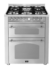 Dolce Vita - Dual Fuel Range Cooker 70 cm (2 ovens) (Stainless/Chrome)