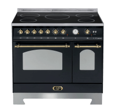 Dolce Vita - Induction Range cooker 90 cm (2 ovens) (Black/Brassed) 