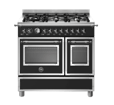 Heritage - Gasspis 90 cm (2 ugnar) (Svart)