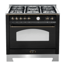 Dolce Vita - Gasherd 90 cm (1 Backofen) (Schwarz/Bronze)
